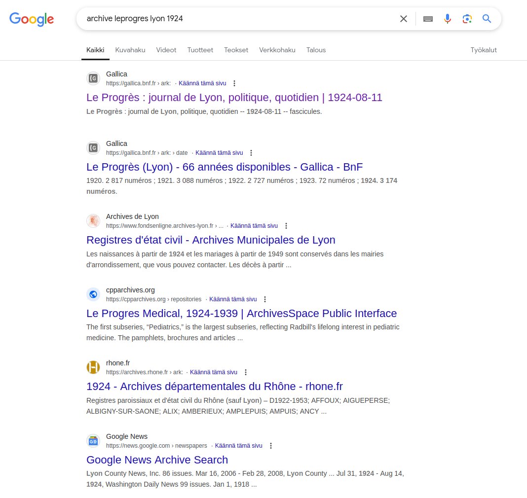 google results newspaper archive